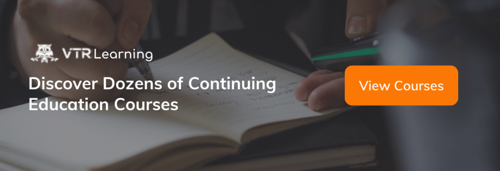 A call to action inviting readers to take continuing education courses