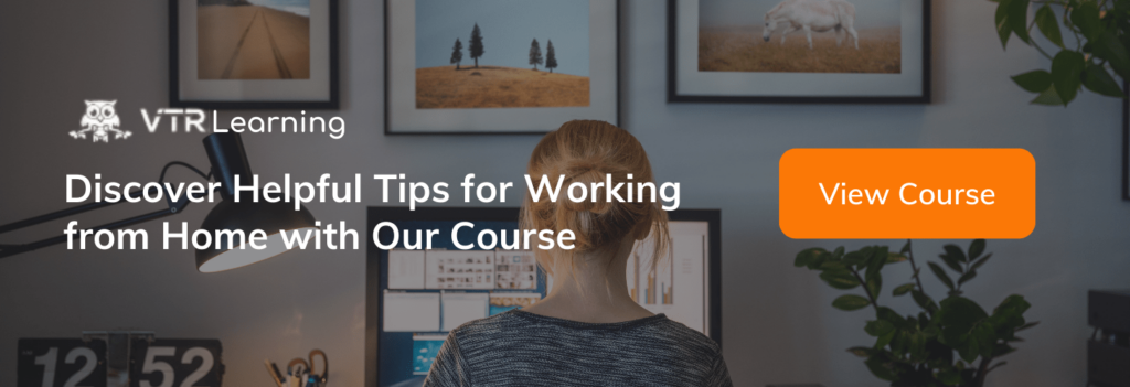A call to action inviting readers to take a course on remote working tips