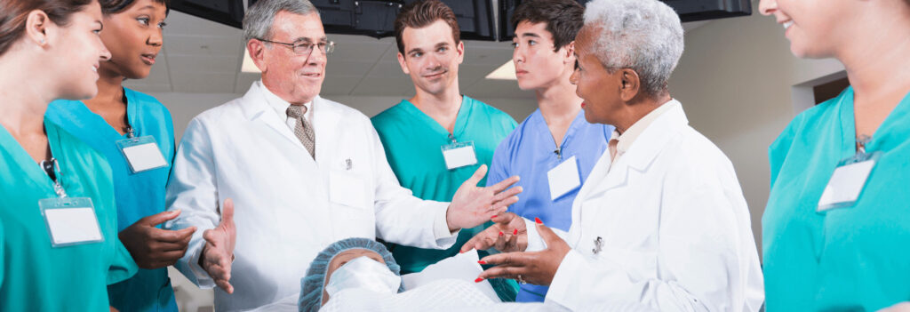 Doctors training various other individuals through continuing medical education