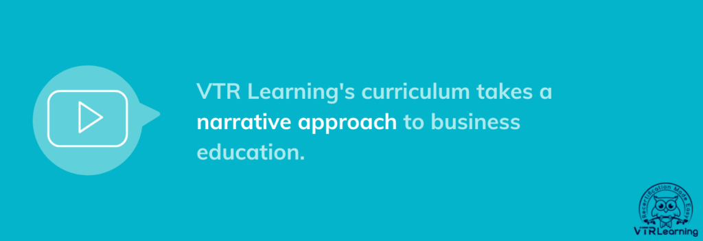 Quote about how VTR Learning's HRCI and SHRM courses take a narrative approach to learning