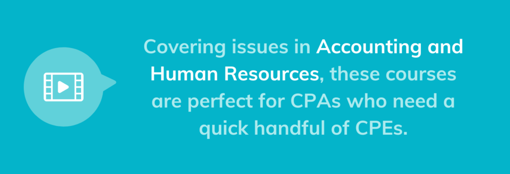 Quote about new HR and Accounting CPA CPE courses from VTR Learning